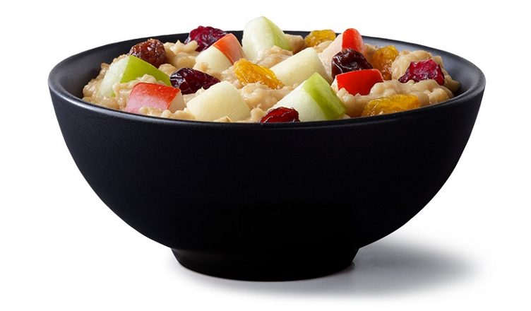 McDonald's vegan option USA - oatmeal