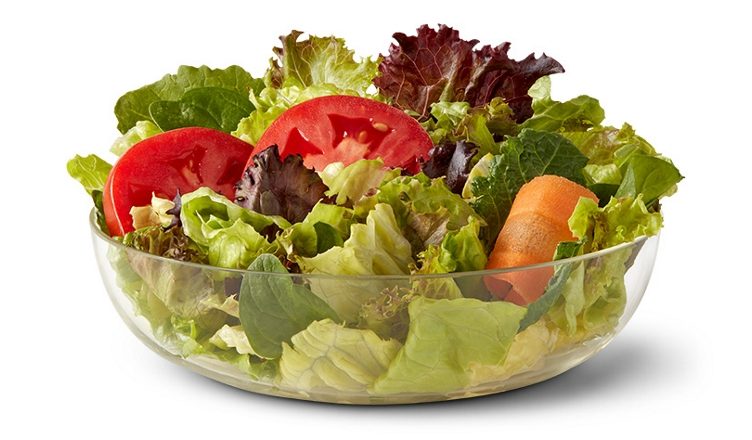 McDonald's vegan option USA - side salad