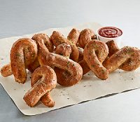 Domino's vegetarian garlic twists