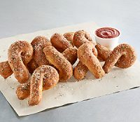 Domino's vegetarian bread twists