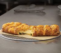 Domino's vegetarian cheesy bread